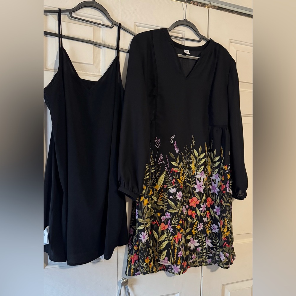 Old Navy sheer dress with slip